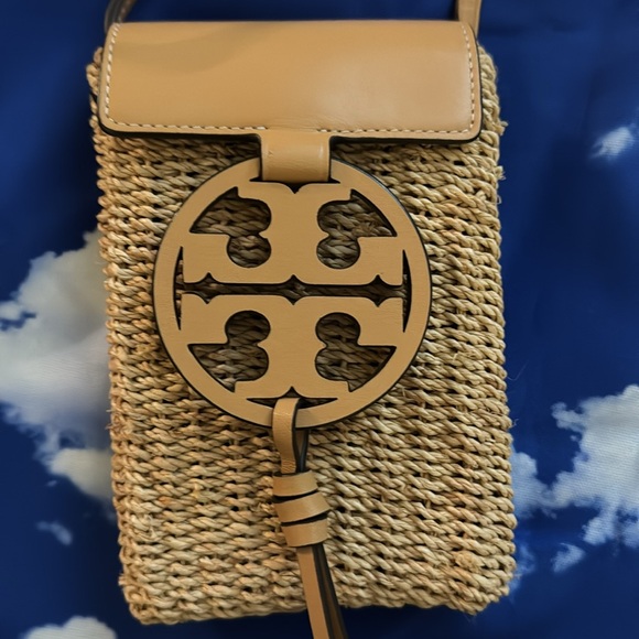 Tory Burch Millie Straw Phone Crossbody - Picture 2 of 4